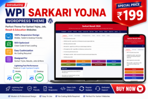 WPI Sarkari Yojna WordPress theme homepage screenshot