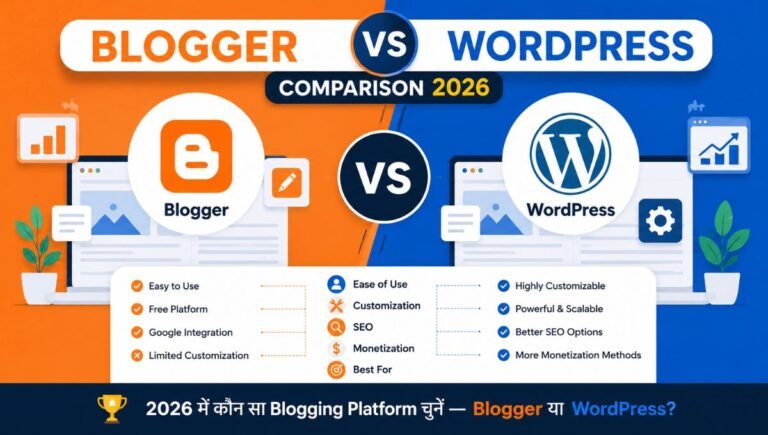 Blogger vs WordPress 2026: कौन सा Blogging Platform आपके लिए Best है?